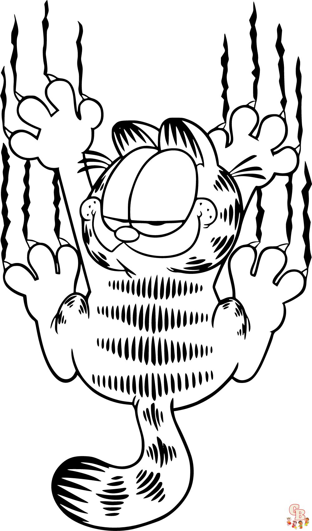 Fun and educational garfield coloring pages for kids