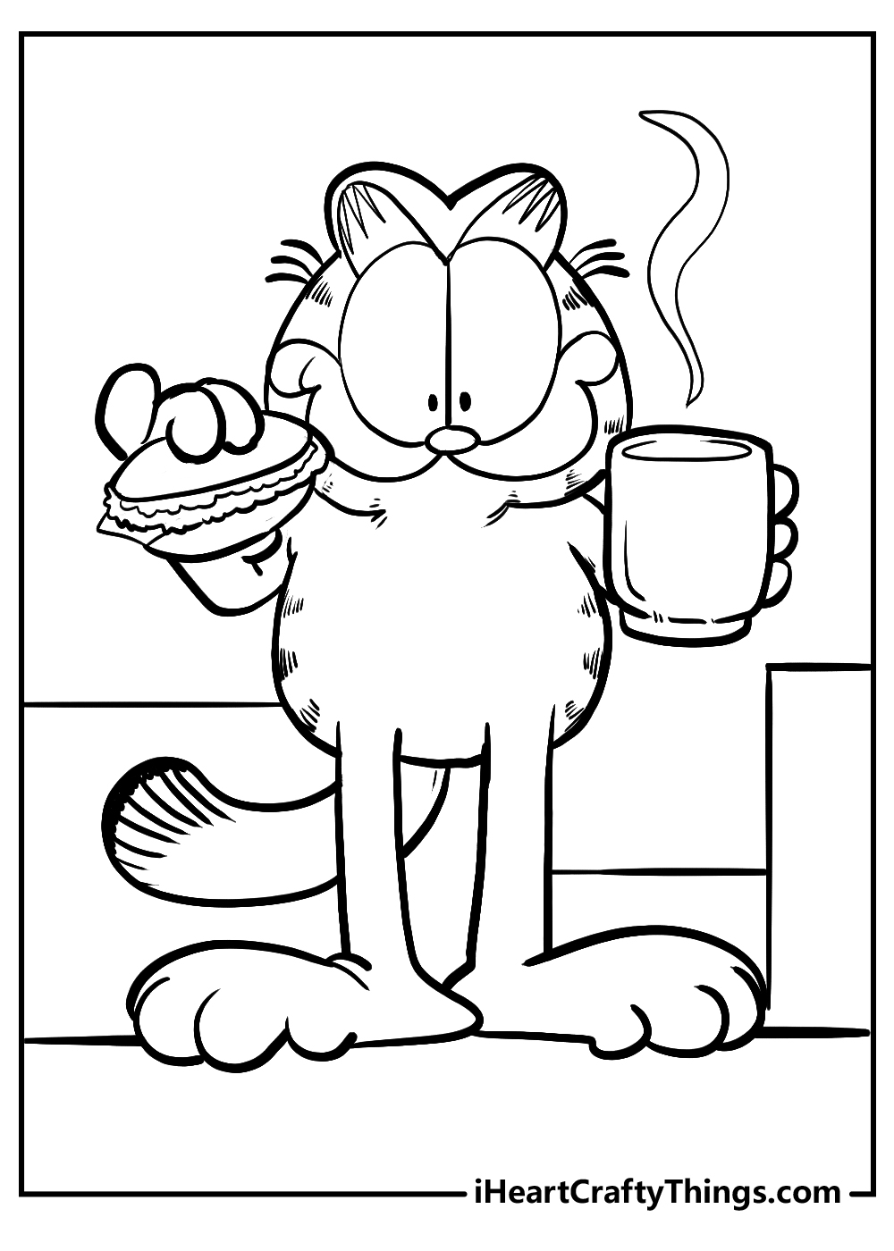 Printable garfield coloring pages updated