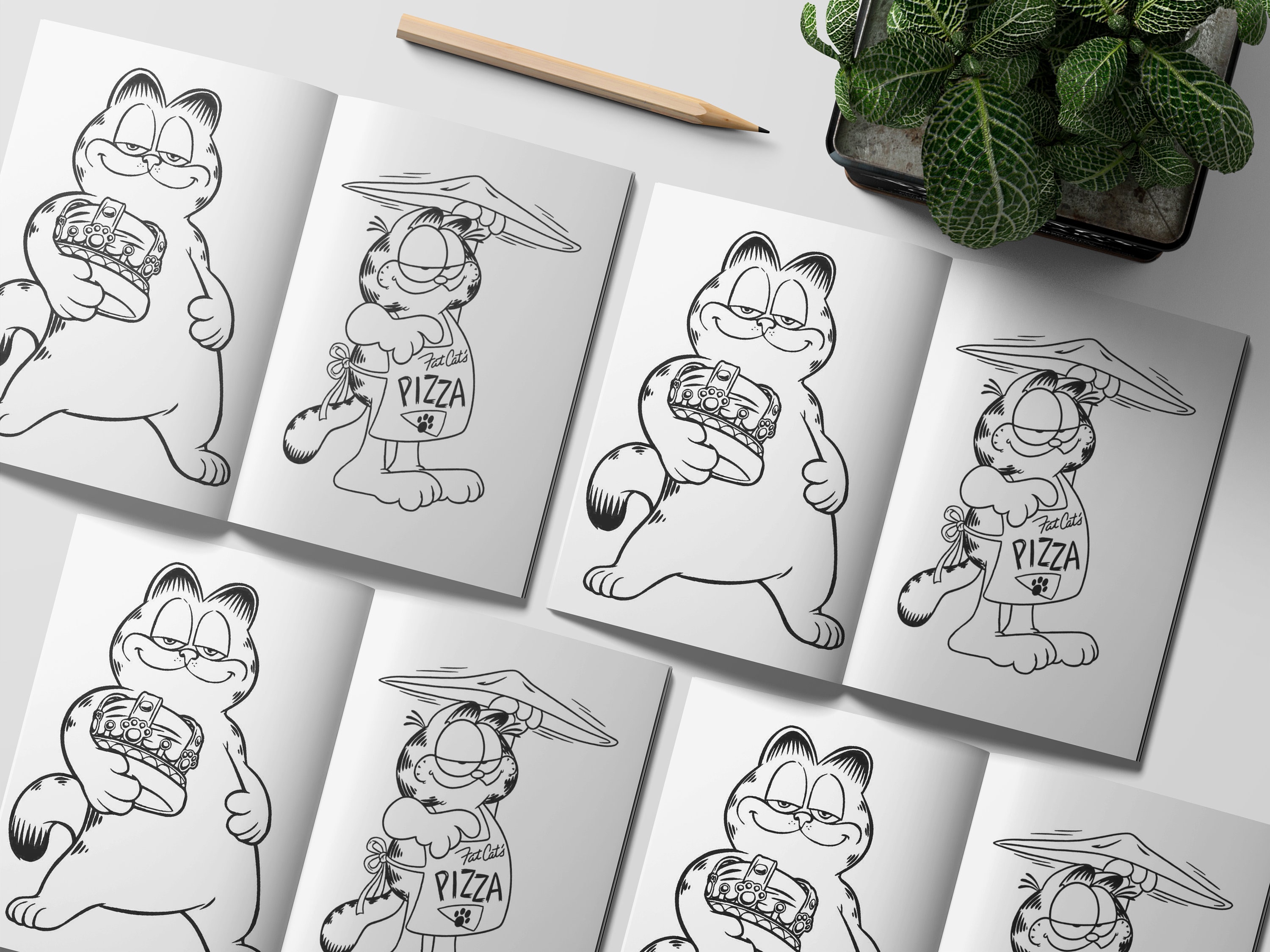 Garfield coloring book pages coloring pages printable