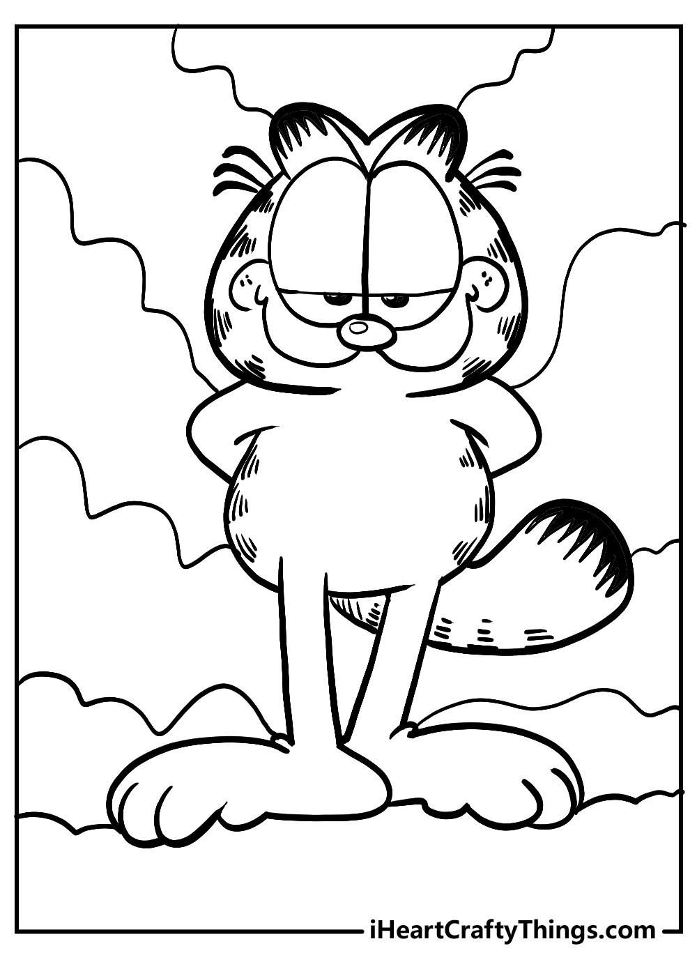 Printable garfield coloring pages updated
