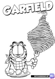 Garfield coloring pages