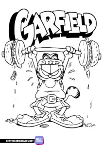 Garfield coloring pages