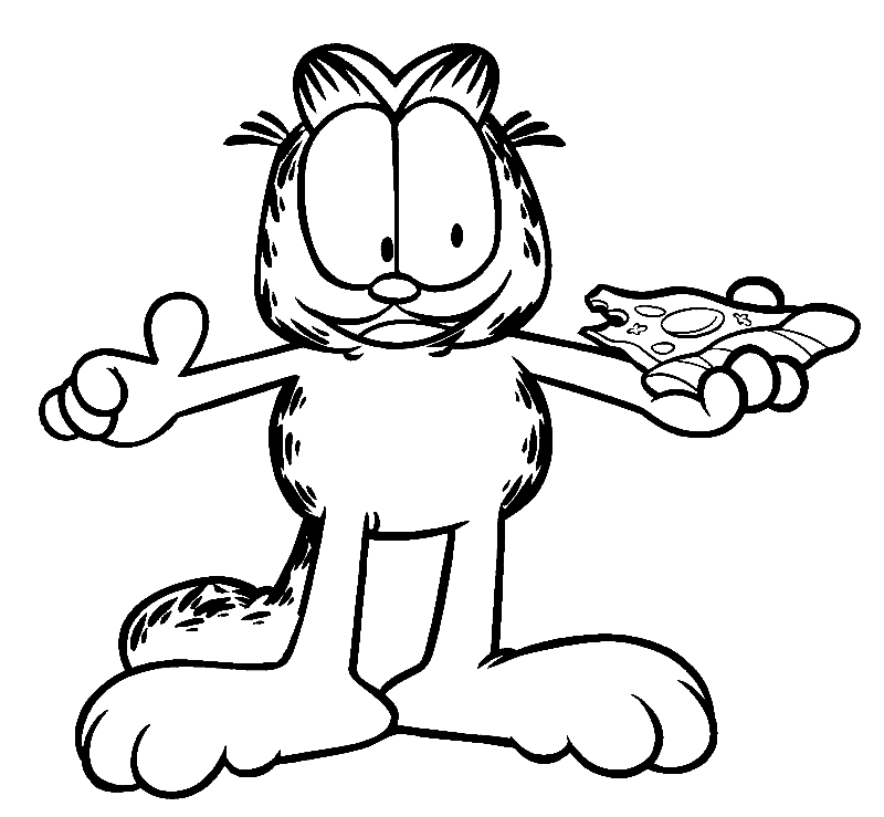 Garfield coloring pages printable for free download