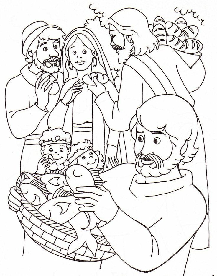 Coloring pages about jesus feeding free coloring pages for kids sekolah minggu injil alkitab