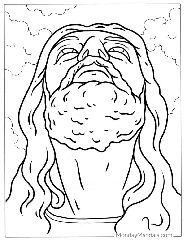 Jesus coloring pages free pdf printables