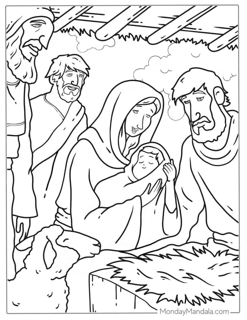 Jesus coloring pages free pdf printables
