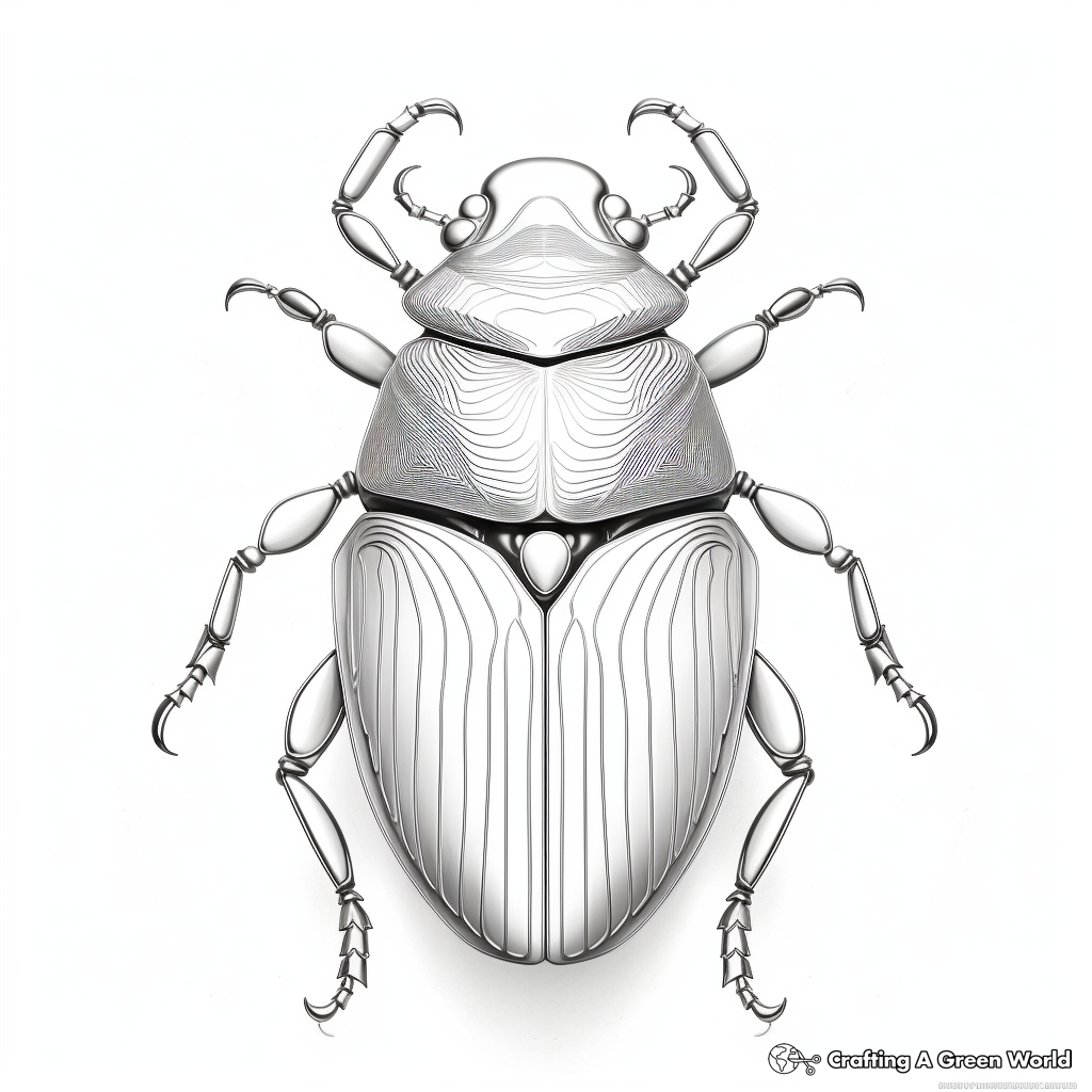 Beetle coloring pages