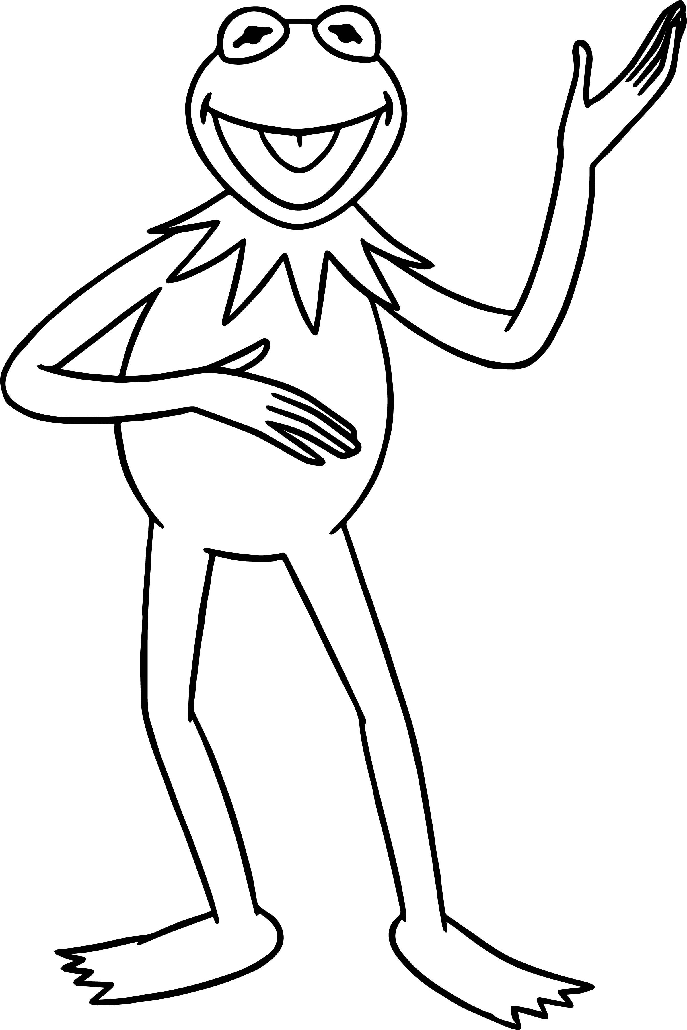 Cool the muppets kermit the frog coloring page frog coloring pages coloring pages kermit the frog