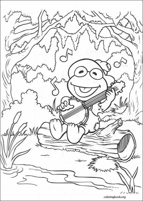 Muppet babies coloring page