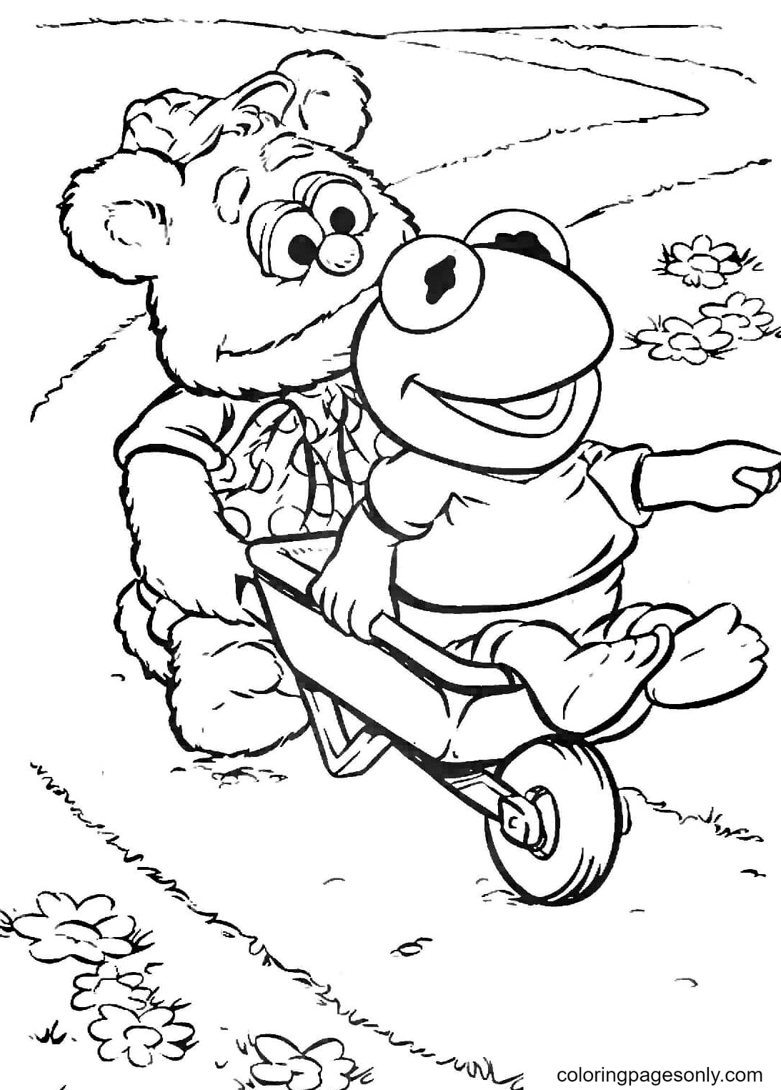 Muppet babies coloring pages printable for free download