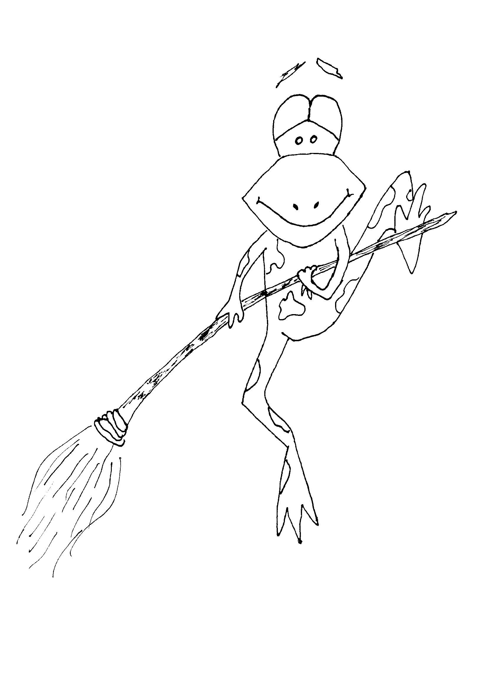Free printable frog coloring pages for kids