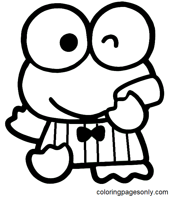 Keroppi coloring pages printable for free download