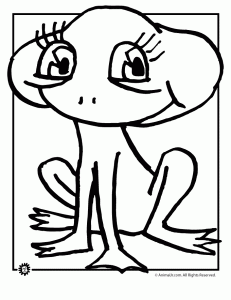 Frog coloring pages animal jr
