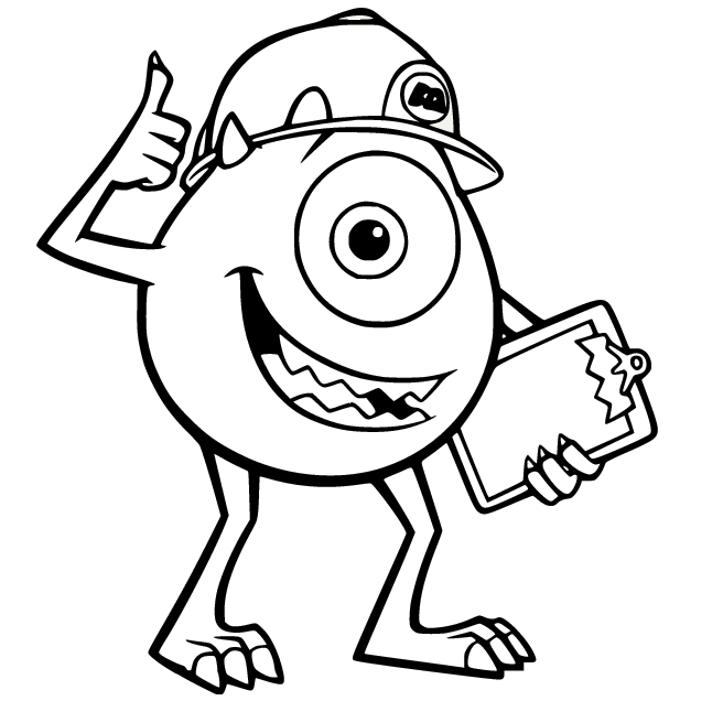 Monsters inc coloring pages printable for free download