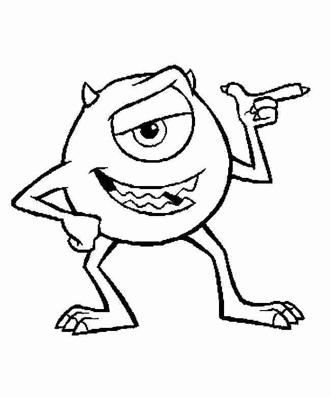 Best monsters inc coloring pages for kids