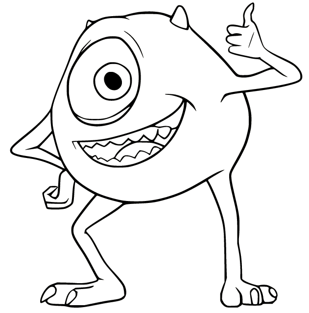 Monsters inc coloring pages printable for free download