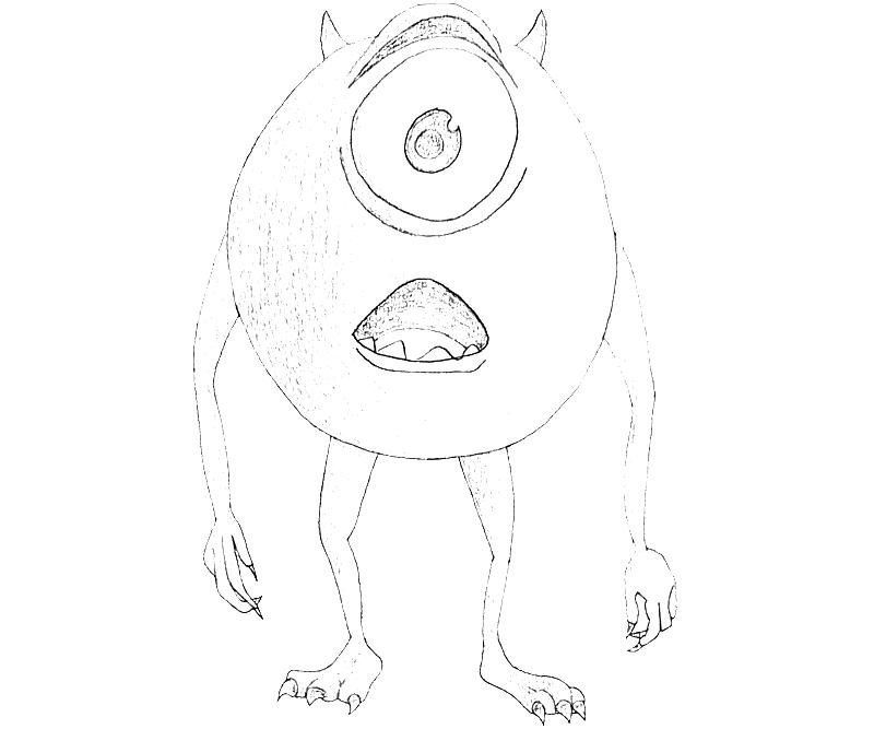 Monsters inc mike wazowski cute mario