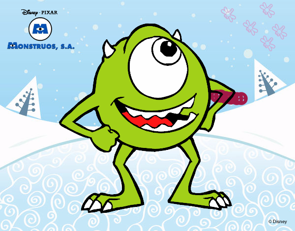 Colored page monsters inc