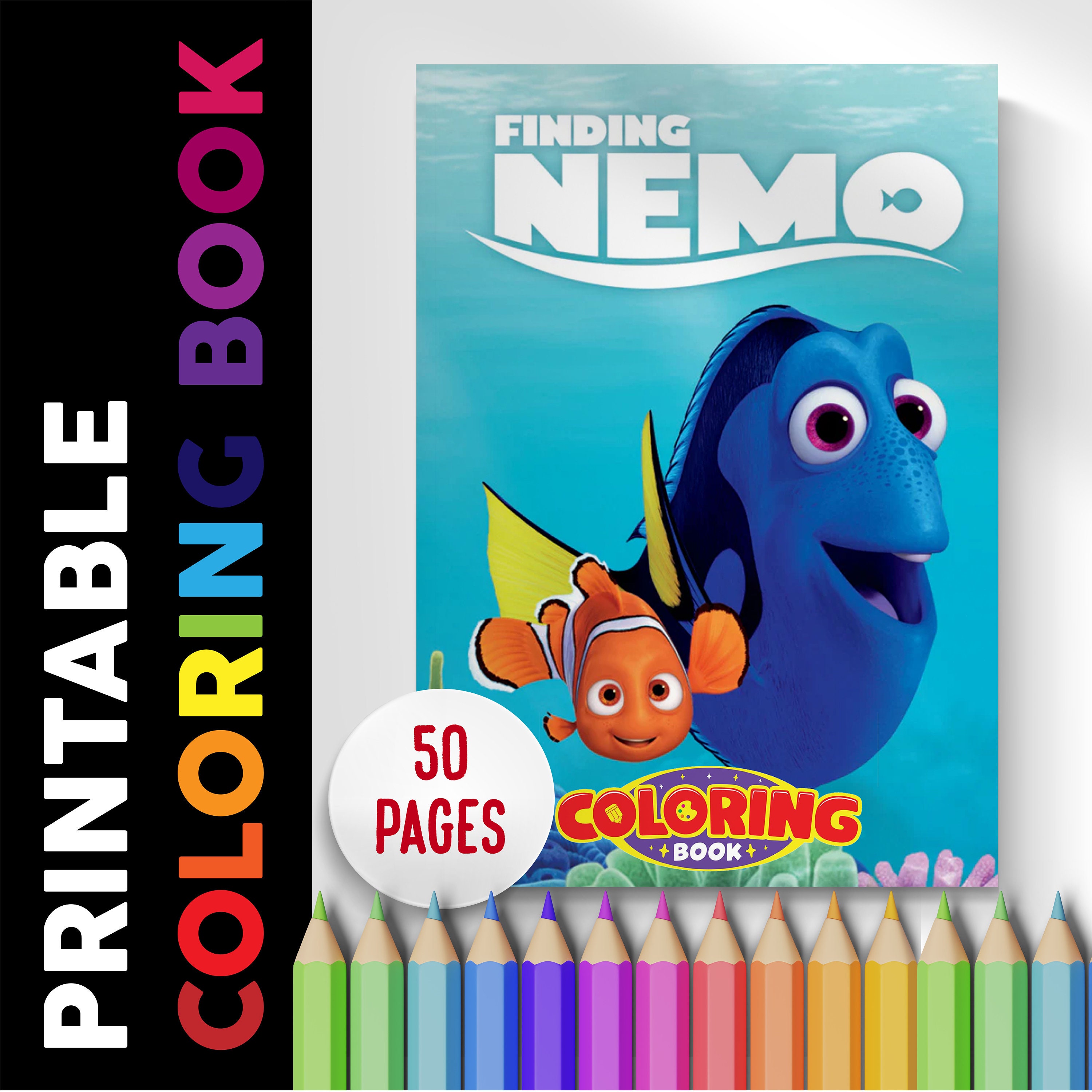 Nemo coloring book pages coloring pages printable