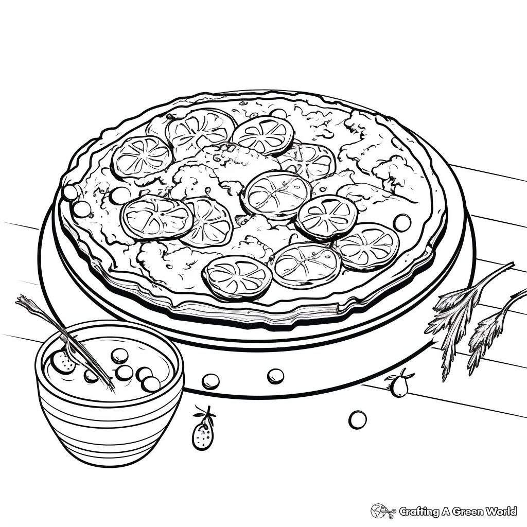 Pizza coloring pages