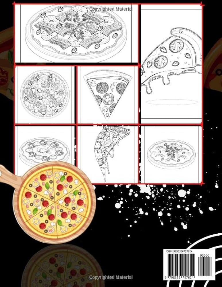 Pizza coloring book for kids great pizza coloring pages with wonderful illustration for food lover little kids by ayinde micheal segun