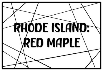 Rhode island red maple state tree coloring pages by anisha sharma