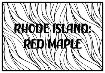 Rhode island red maple state tree coloring pages by anisha sharma