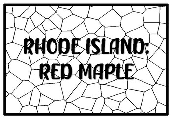 Rhode island red maple state tree coloring pages by anisha sharma