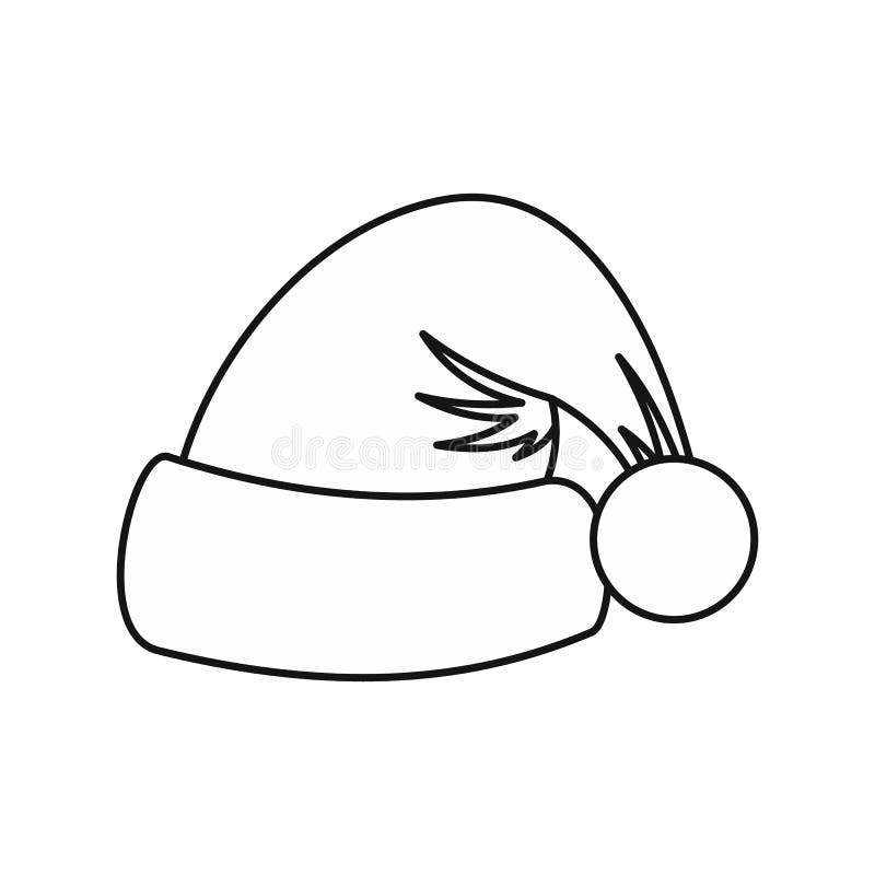 Santa claus hat outline stock illustrations â santa claus hat outline stock illustrations vectors clipart