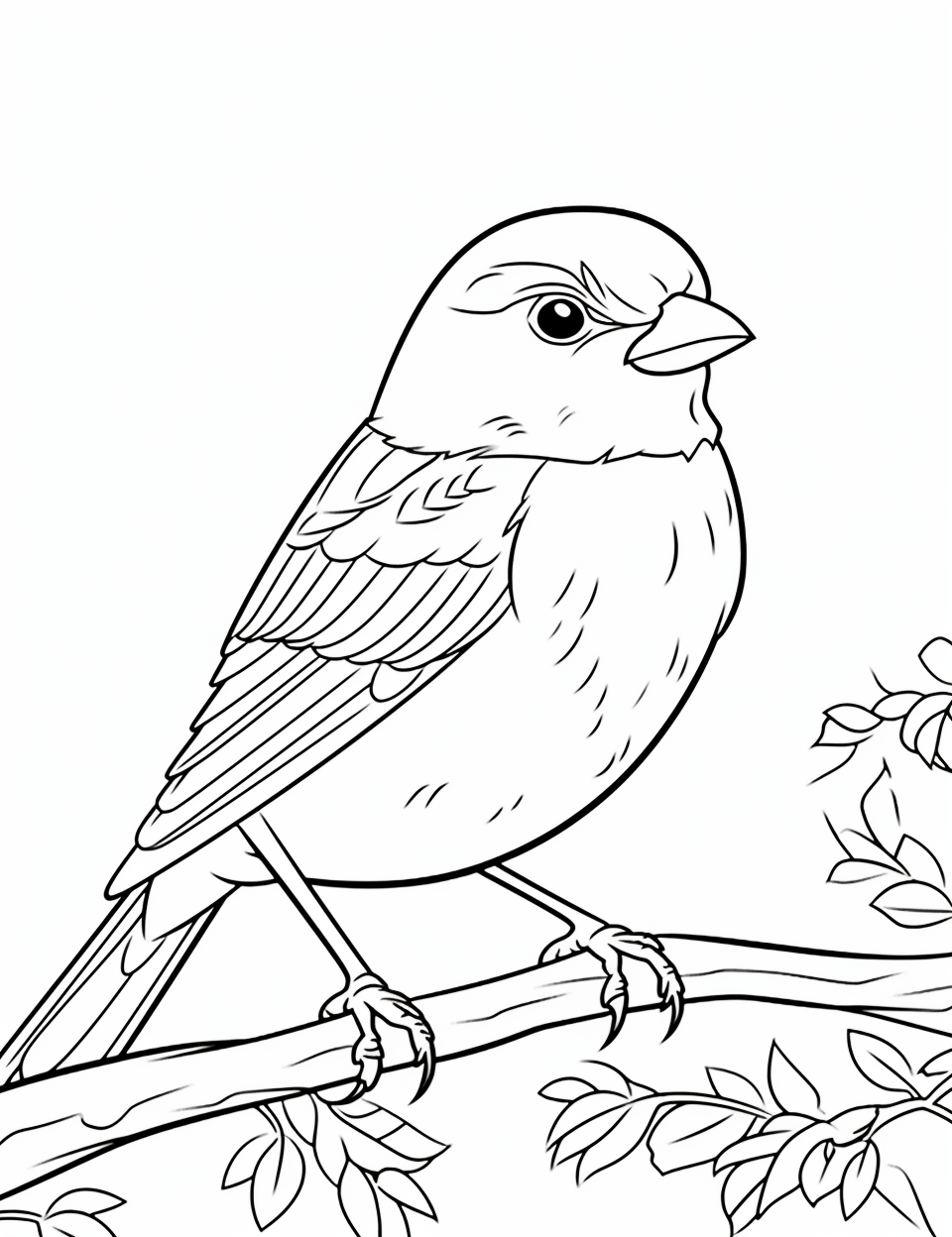 Sparrow coloring book for children years old coloring pages