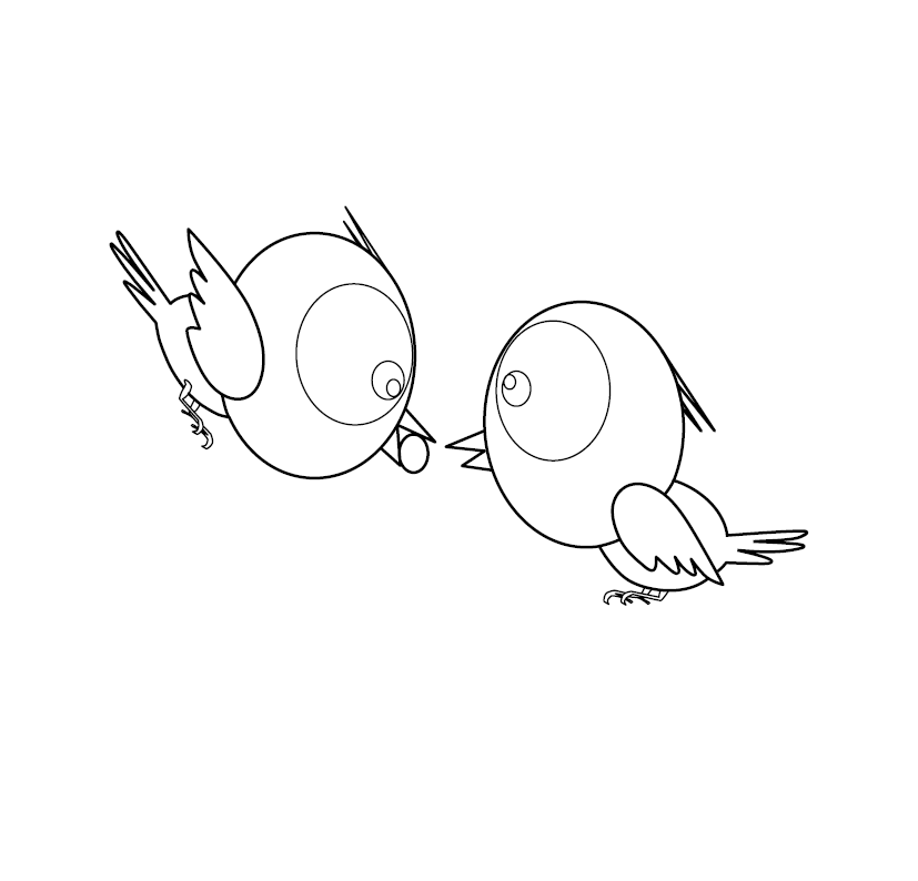 Sparrow colouring picture free colouring book for children â monkey pen store
