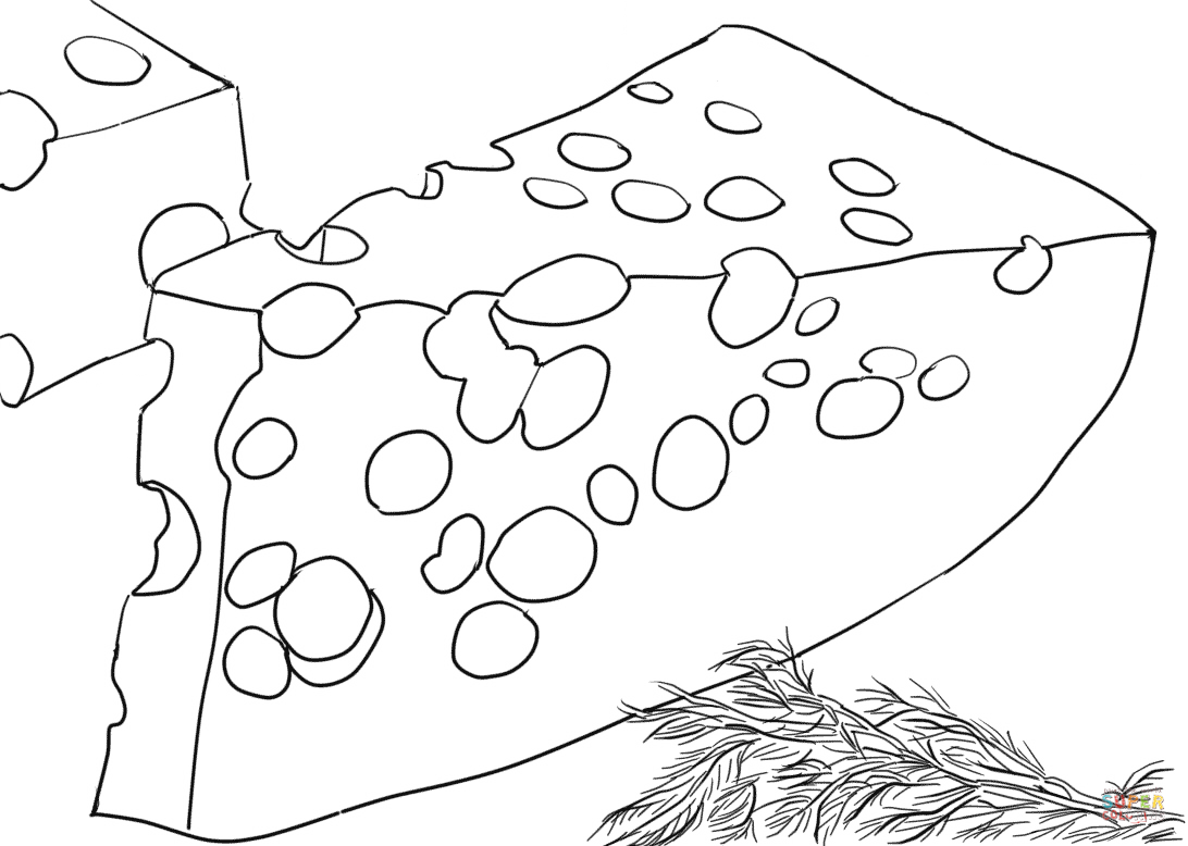 Swiss cheese coloring page free printable coloring pages