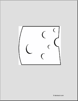 Coloring page swiss cheese