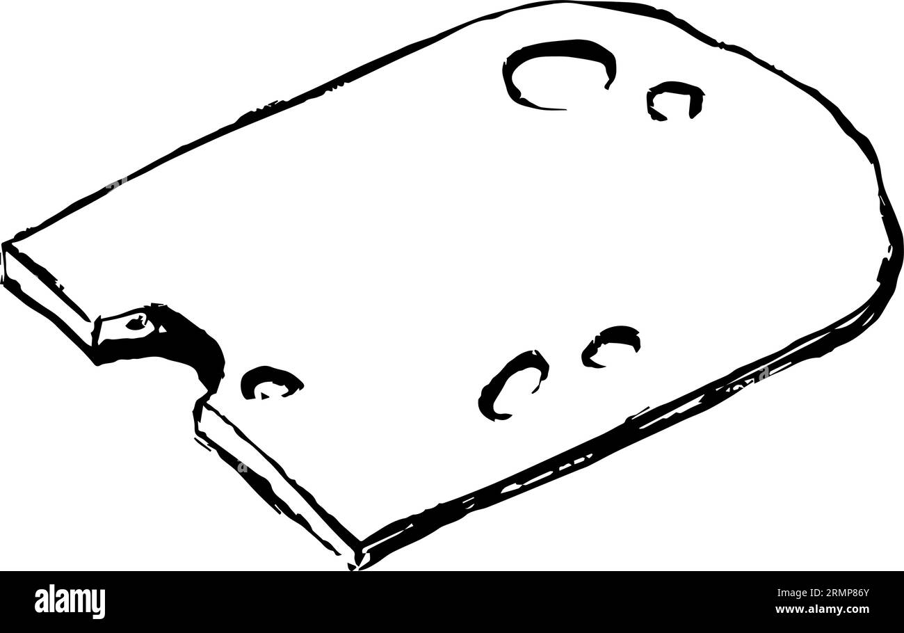 Swiss cheese flavor black and white stock photos images