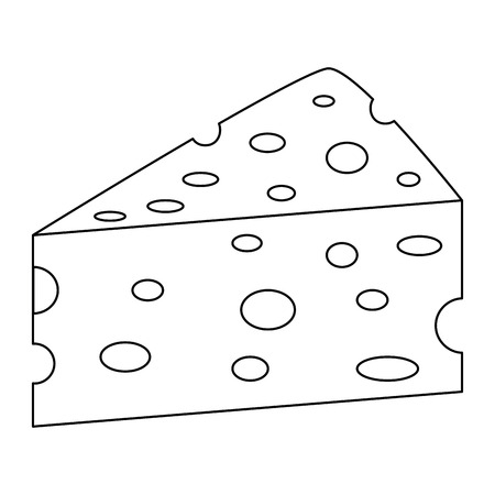 Cheese yellow coloring page stock illustrations cliparts and royalty free cheese yellow coloring page vectors
