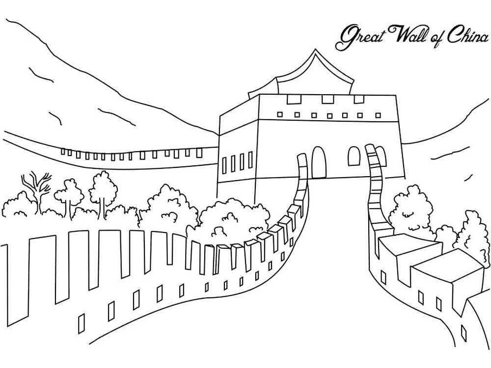 China coloring pages