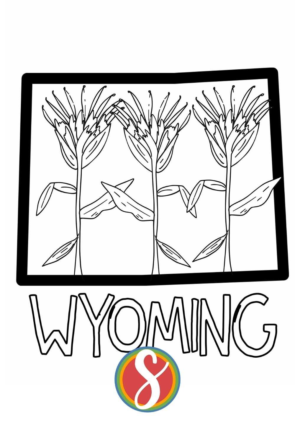 Free wyoming coloring pages â stevie doodles