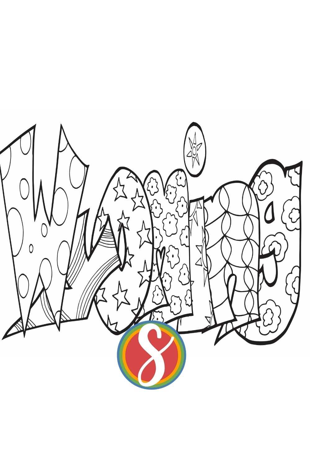 Free wyoming coloring pages â stevie doodles