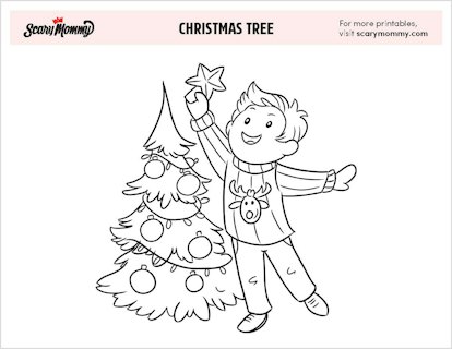 Spruce up holiday arts crafts with these christmas tree coloring pages