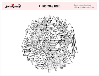 Spruce up holiday arts crafts with these christmas tree coloring pages