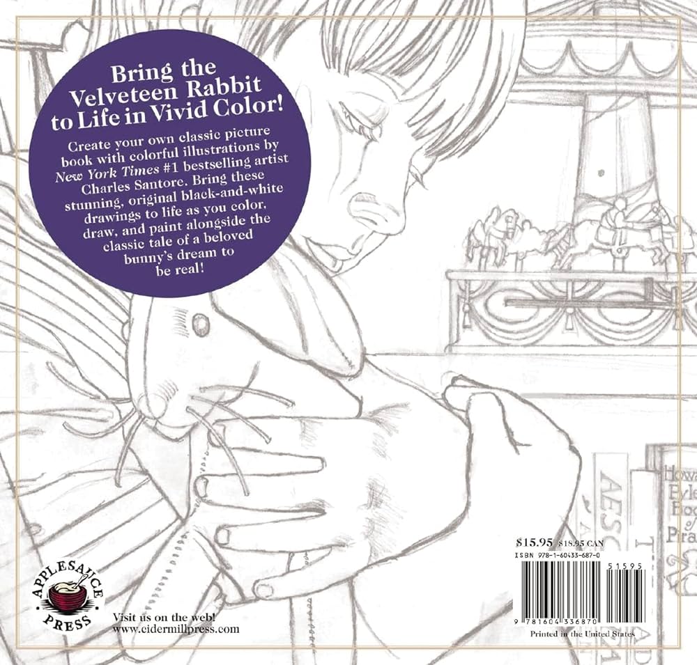 The velveteen rabbit coloring book the classic edition coloring book williams margery santore charles books