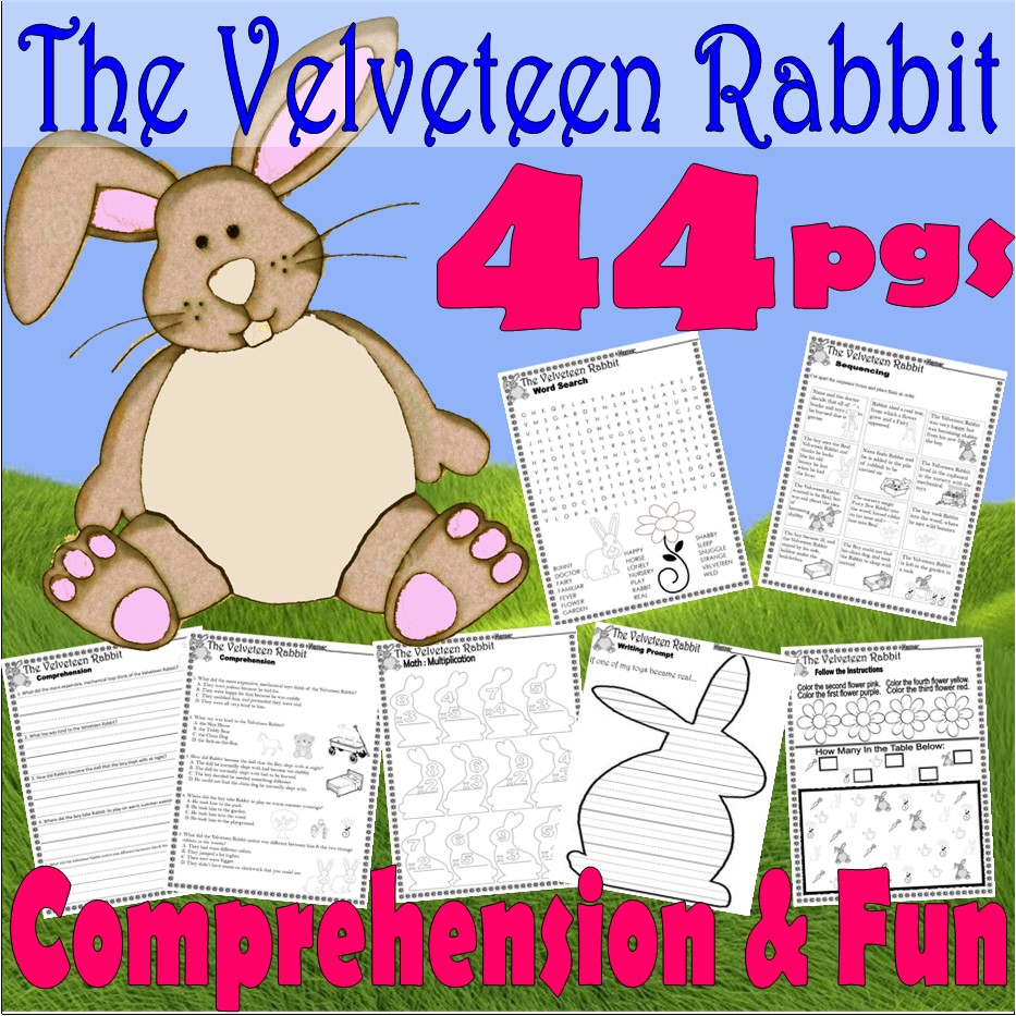The velveteen rabbit book panion reading prehension made by teachers