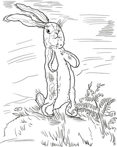 The velveteen rabbit coloring page free printable coloring pages