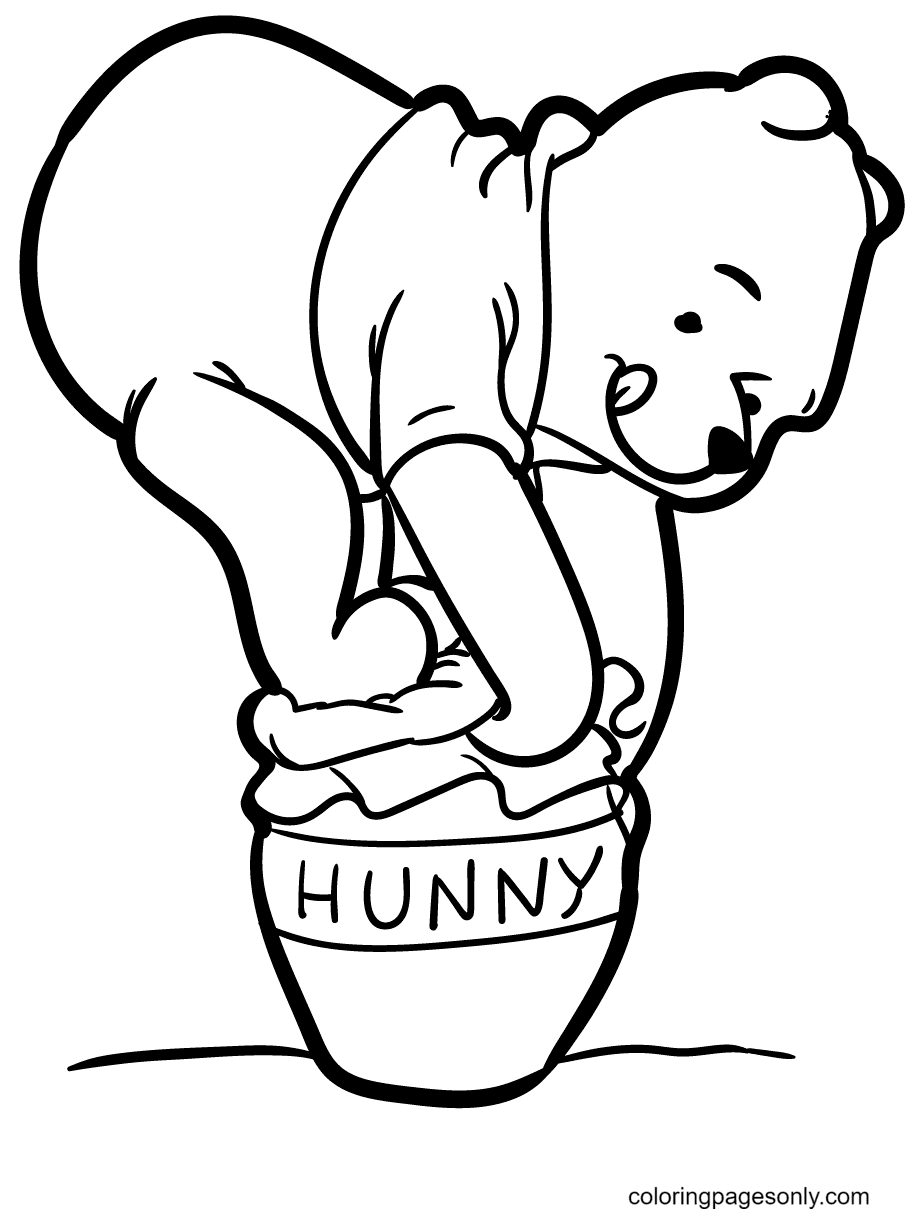 Winnie the pooh coloring pages printable for free download