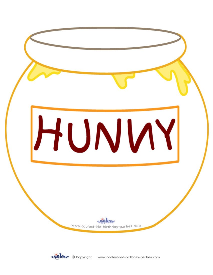 Printable hunny pot decoration winnie the pooh honey winnie the pooh drawing winnie the pooh birthday