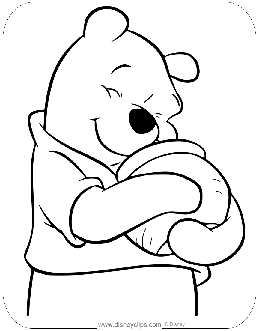 Winnie the pooh honey coloring pages