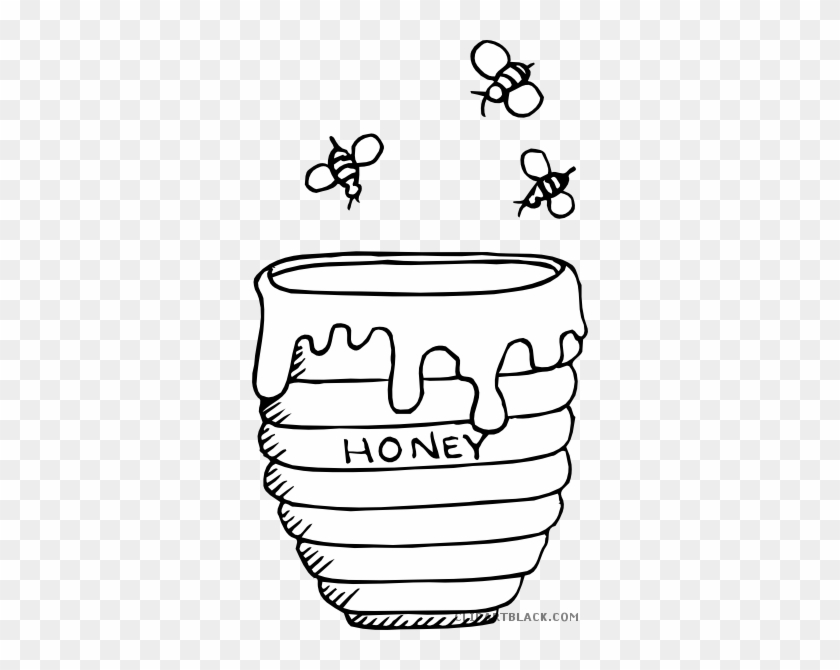 Honey bee animal free black white clipart images clipartblack