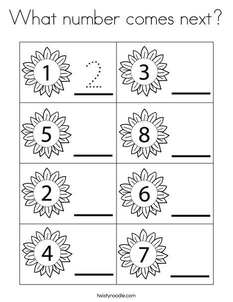 What number es next coloring page