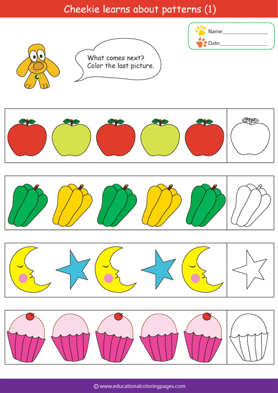 Patterns coloring pages