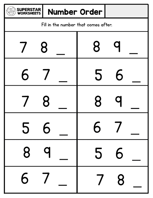 Kindergarten counting worksheets